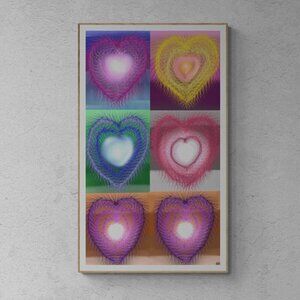 Glowing Hearts  | Valentine’s Day | romantic art | love| Minimalist Print